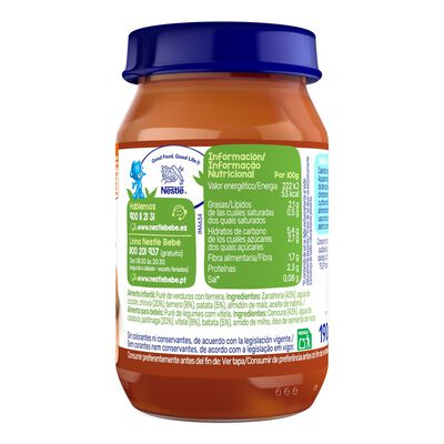 Tarro de jardinera con ternera Nestl&eacute; 190g