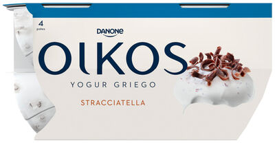Yogur estilo griego Oikos pack 4 stracciatella