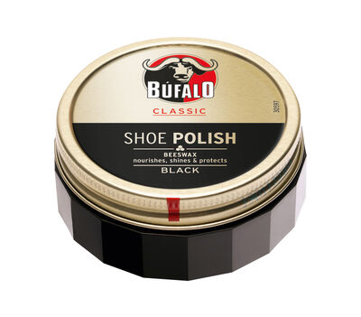 Bet&uacute;n para calzado lata B&uacute;falo 75ml Negro