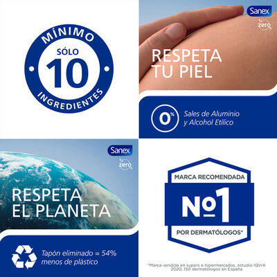 Desodorante spray Sanex Zero% Extra Control protección 48h 200ml