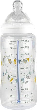 Biber&oacute;n silicona Tigex 300ml desde 6 meses