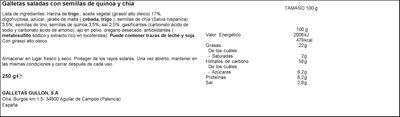 Galletas crackers Gullón 250g quinoa y chía