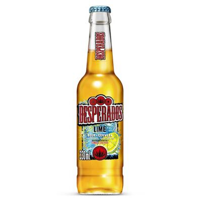 Cerveza Rubia Desperados botella 33cl Lime