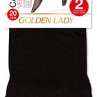 Tobillero 20D Golden Lady  T-U 2U Negro