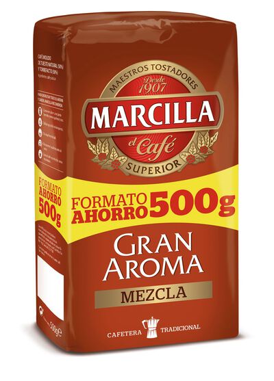Caf&eacute; molido Marcilla 500g mezcla