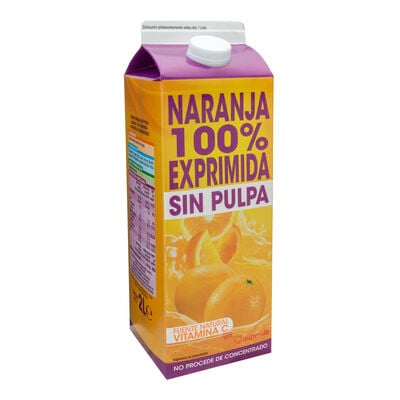 Zumo de naranja sin pulpa 100% exprimido Alipende 2l