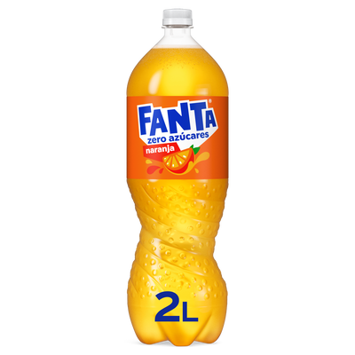 Refresco naranja Fanta botella 2l zero