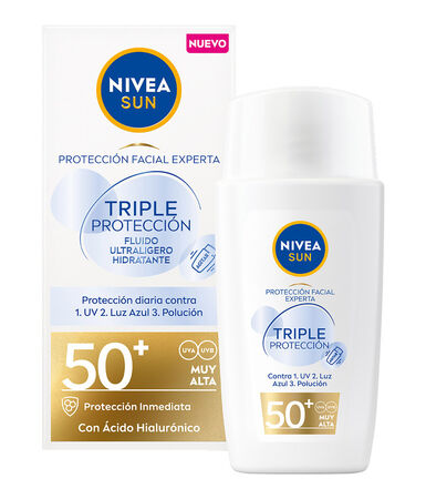 Crema solar facial Nivea 40 ml FPS 50 Triple