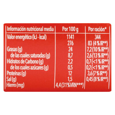 Paté tapa negra La Piara 3x75g