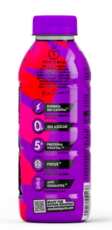 Bebida refrescante con proteína mucho Topuria 50cl Cherry KO