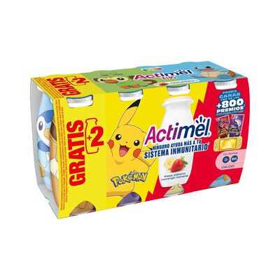 Actimel pack 6 sabor fresa plátano