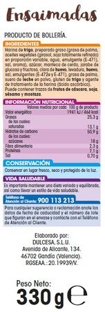 Ensaimadas Alipende 330g