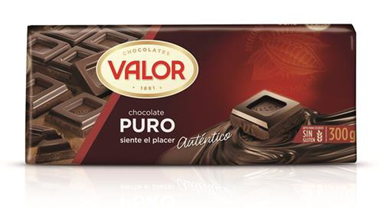 Chocolate puro sin gluten Valor 300g