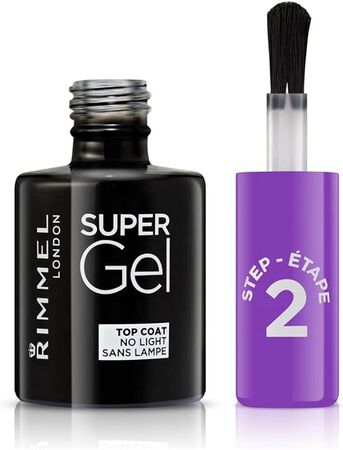 Esmalte de uñas Rimmel top coat Super Gel 2ª fase