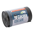 Bolsas de basura Lanta 40 uds 30 litros Cubo de cocina color negro