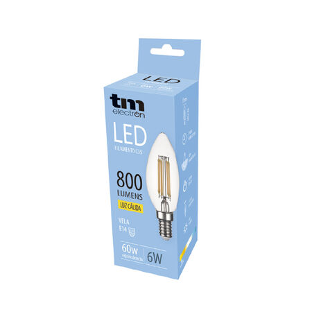 Bombilla inteligente LED 5w Vela E14 WIFI CCT - Maslighting