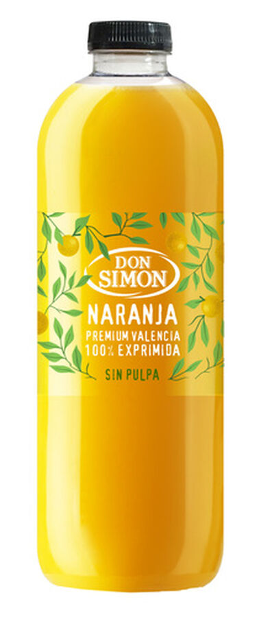 Zumo de naranja sin pulpa 100% exprimido Don Simón 1l