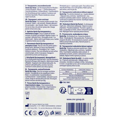 Tiras Cosmoplast resistentes al agua