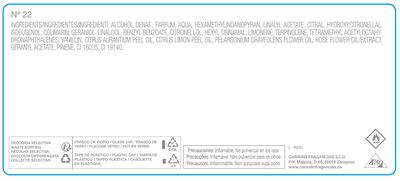 Eau de toilette Caravan mujer 150ml n&ordm;22