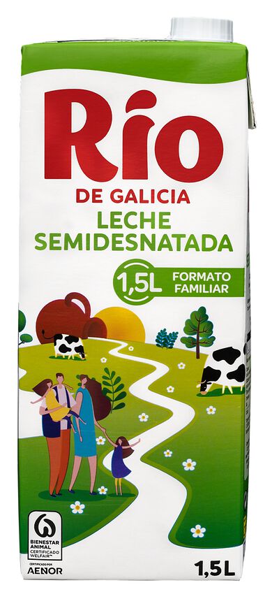 Leche R&iacute;o 1,5l semidesnatada brik