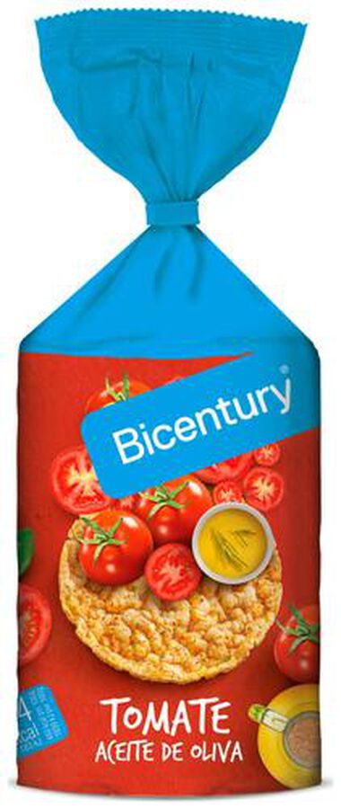 Tortitas de ma&iacute;z Bicentury 123g tomate y aceite