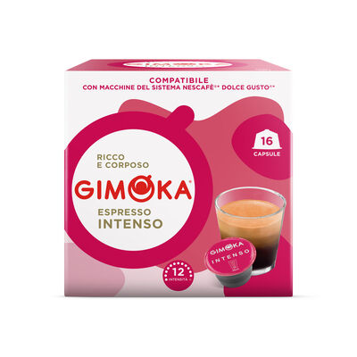 Café espresso  (Dolce Gusto) intensidad 12 Gimoka 20 cápsulas