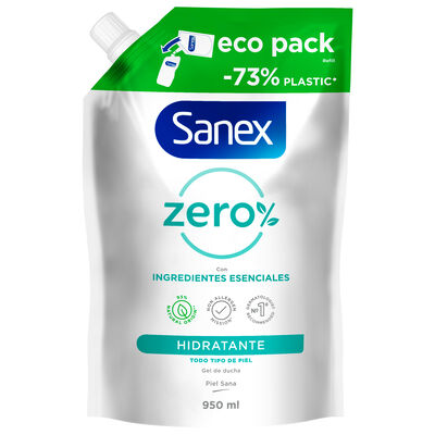 Gel De Ducha Sanex Ecopack 950 ml Zero%