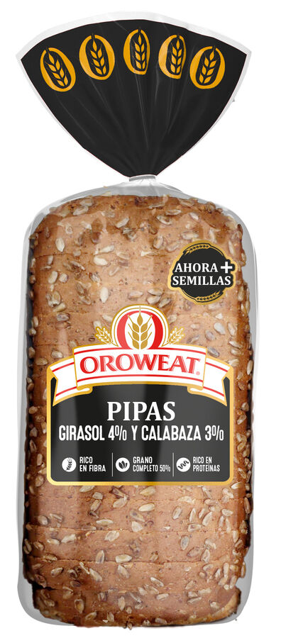 Oroweat Pan de molde Pipas girasol y calabaza 550g