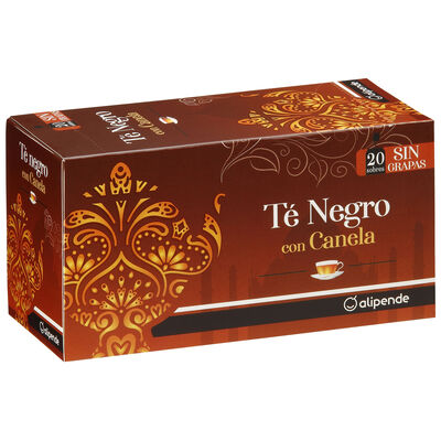 T&eacute; negro Alipende 20 unidades con canela