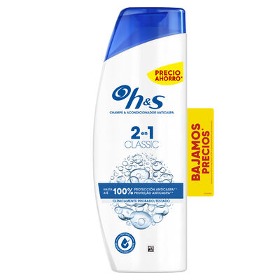 Champú 2 en 1 clásico H&S para cabello y cuero cabelludo, 330 ml
