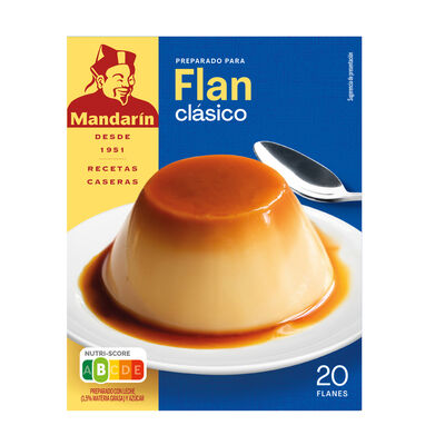 Preparado para Flan cl&aacute;sico Mandar&iacute;n20 g