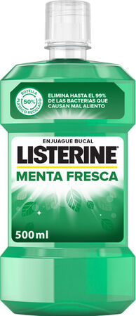 Enjuague bucal Listerine 500ml menta fresca