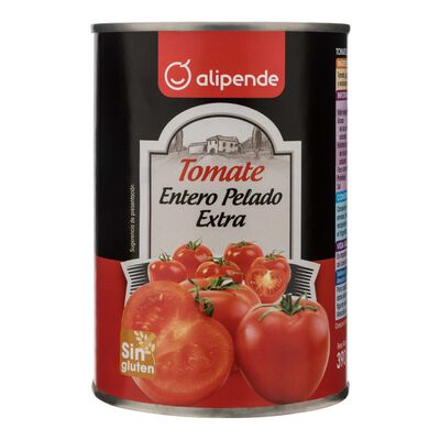 Tomate entero pelado categoría extra Alipende 240g