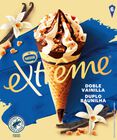 Helado Cono EXTRÊME doble vainilla 6x120ml
