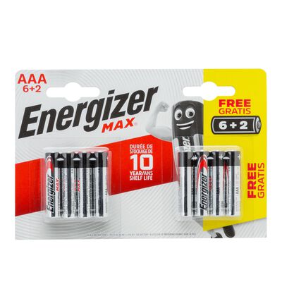 Pila Energizer AAA lr03 6+2 uds