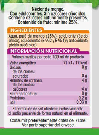 N&eacute;ctar de mango Alipende 1,5l