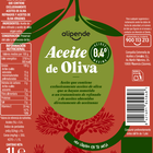 Aceite de oliva Alipende 1l 0,4º