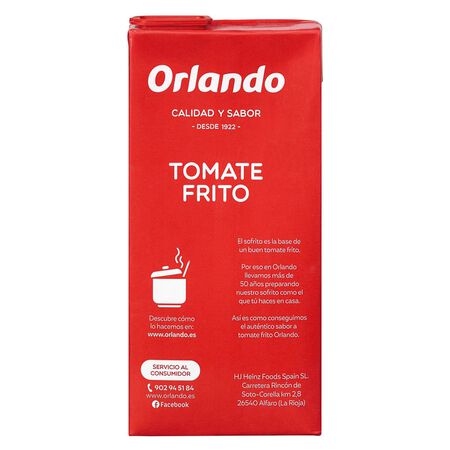 Tomate frito sin gluten abre fácil Orlando 780g