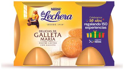 Postre La Lechera pack 2 galleta maría