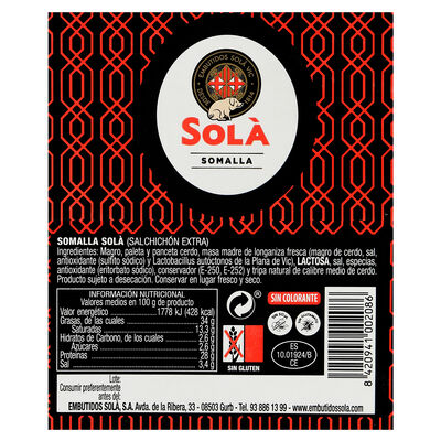 Lote: 250gr Jam&oacute;n curado+250gr Somalla+250gr Queso curado