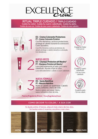 Tinte de cabello L'Or&eacute;al Excellence Creme n&ordm; 5 casta&ntilde;o claro