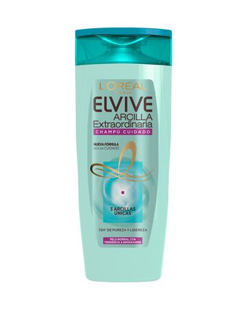 Champú cuidado Elvive 370ml Arcilla extraordinaria para cabello normal