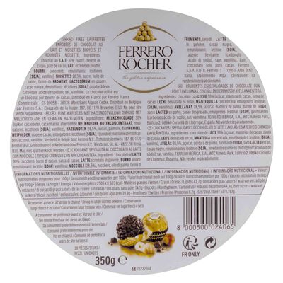 Bombón piramide Ferrero Rocher 28 unid