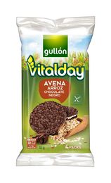 Tortitas de avena y arroz Vitalday 82g chocolate