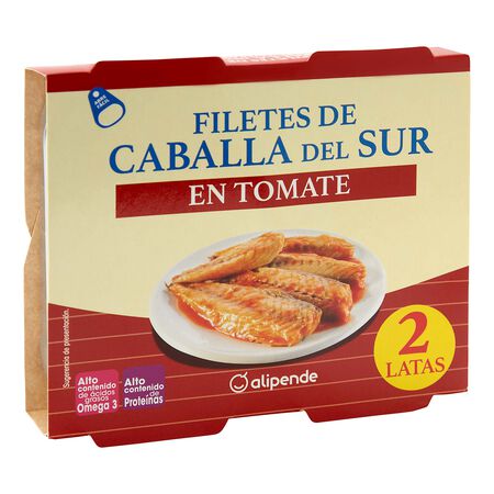 Filete de caballa Alipende pack 2 en tomate