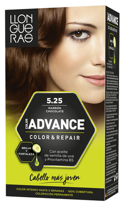 Tinte de cabello Llongueras Color Advance nº 5.25 chocolate