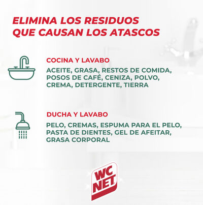 Desatascador líquido WC Net 500+500ml turbo