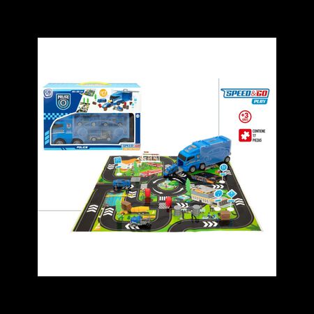 Camion lanzador de juguete Policia Spedd And Go