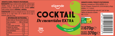 Cocktail de encurtidos Alipende 370g