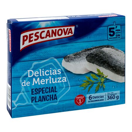 Delicias merluza Pescanova 360g especial plancha